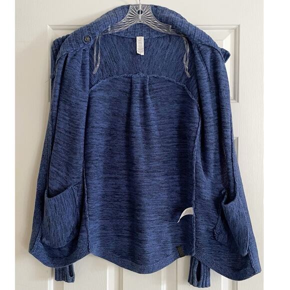 Ivivva Lululemon Girls Blue Wrap Star Knit Cardigan - Picture 7 of 8